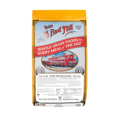 Bobs Red Mill Natural Foods Bob's Red Mill Extra Thick Rolled Oats 25lbs 1355B25